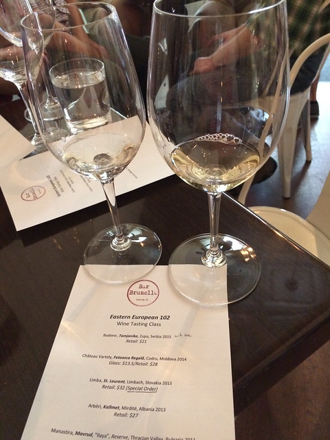 Zupa and Codru wines at Bar Brunello, Durham, NC