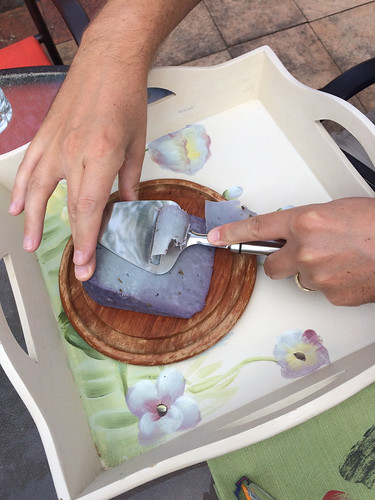 Lavendar goat cheese